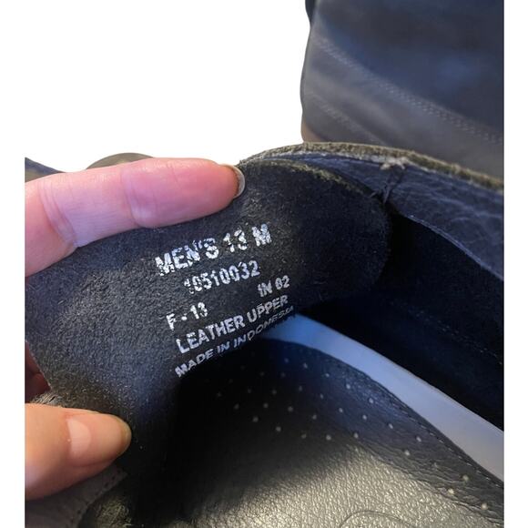 J Crew x Sperry Mens 13 Topsiders Soft LEATHER Chukka Boots Moccasins Dark Green - Picture 7 of 7